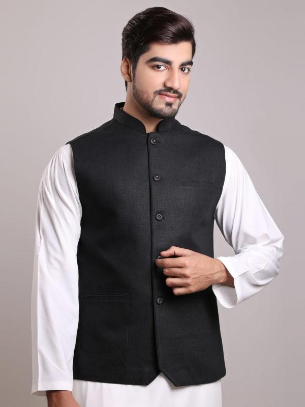 Mens Afghani-Pakistani Style Waistcoat